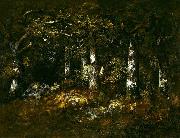 unknow artist Forest of Fontainebleau Germany oil painting artist